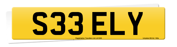Registration number S33 ELY